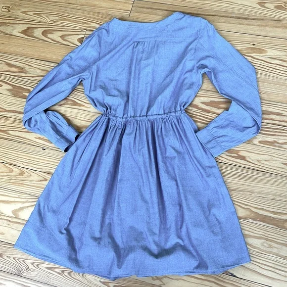 Gap Shirt Dress Chambray Blue 10 T - Picture 5 of 7